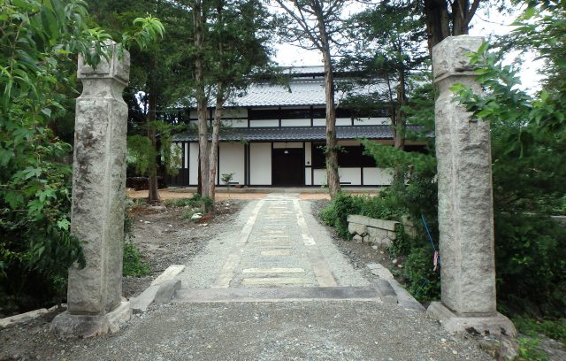 長野県安曇野市のW邸民家再生の門柱