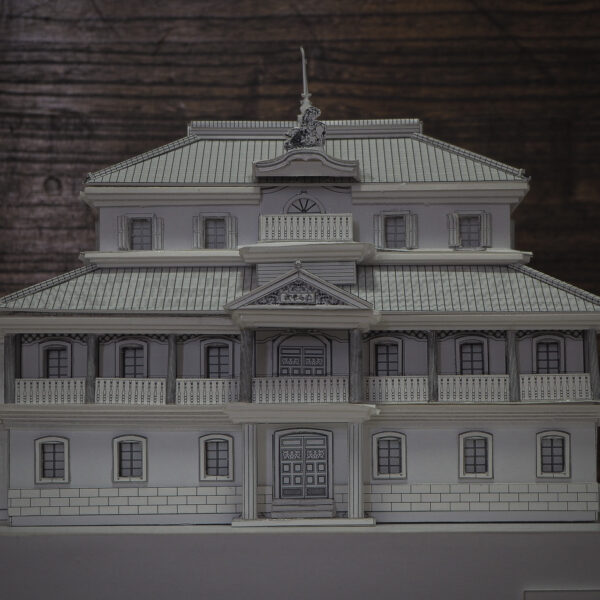 長野県 旧洗馬学校の紙模型